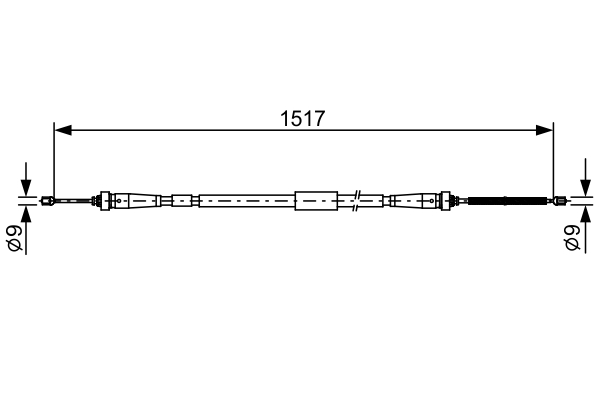 Handremkabel Bosch 1 987 482 639
