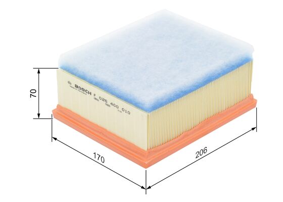 Luchtfilter Bosch F 026 400 010
