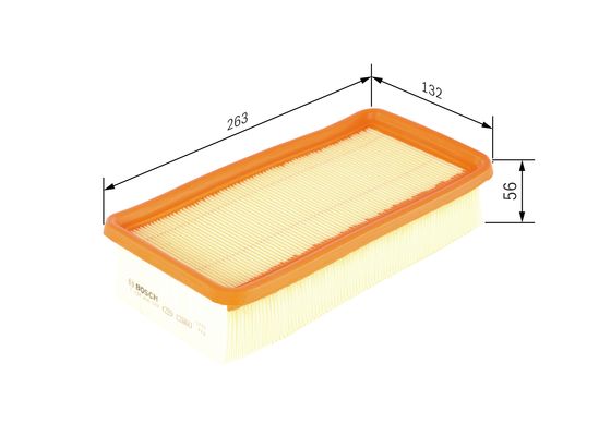 Luchtfilter Bosch F 026 400 048