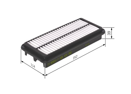 Luchtfilter Bosch F 026 400 060