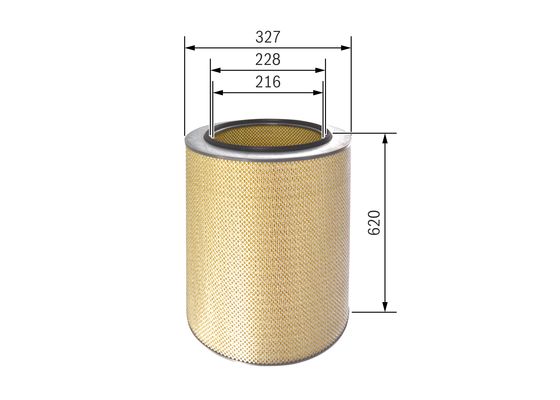 Luchtfilter Bosch F 026 400 079