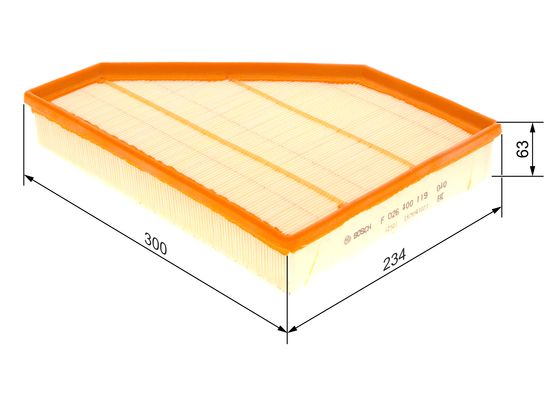 Luchtfilter Bosch F 026 400 119