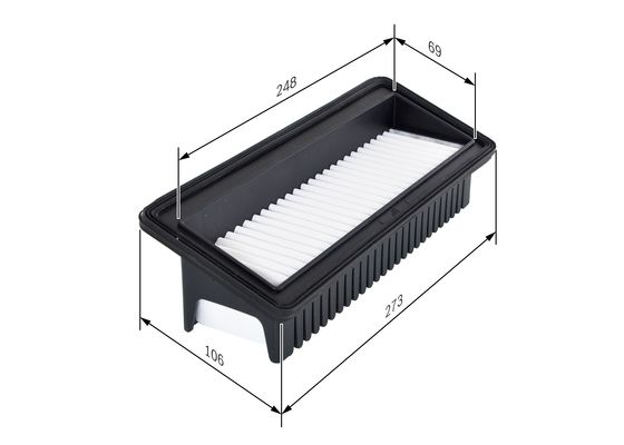 Luchtfilter Bosch F 026 400 128