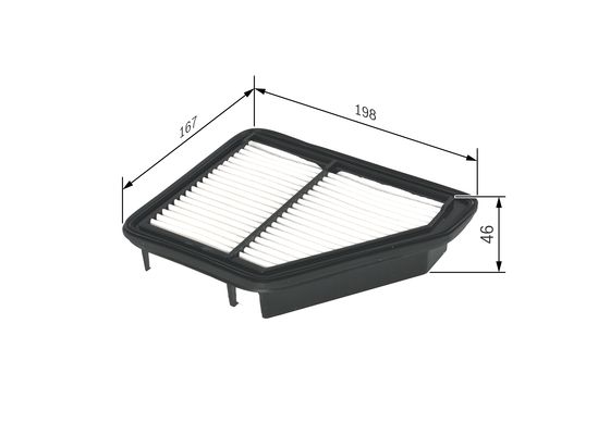 Luchtfilter Bosch F 026 400 132