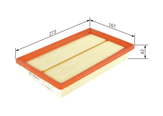 Luchtfilter Bosch F 026 400 168