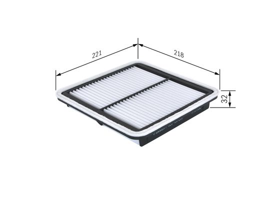 Luchtfilter Bosch F 026 400 206