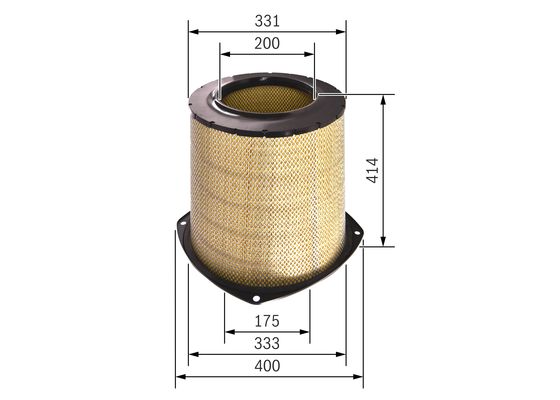 Luchtfilter Bosch F 026 400 207