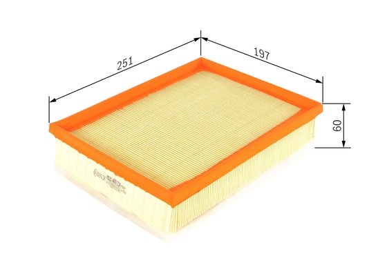 Luchtfilter Bosch F 026 400 234