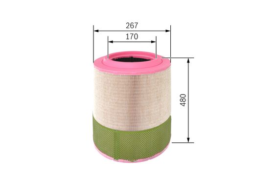 Luchtfilter Bosch F 026 400 249