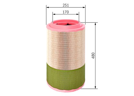 Luchtfilter Bosch F 026 400 257