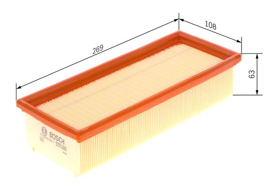 Luchtfilter Bosch F 026 400 263