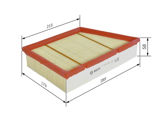 Luchtfilter Bosch F 026 400 324