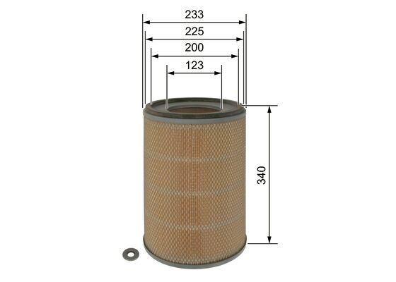 Luchtfilter Bosch F 026 400 399