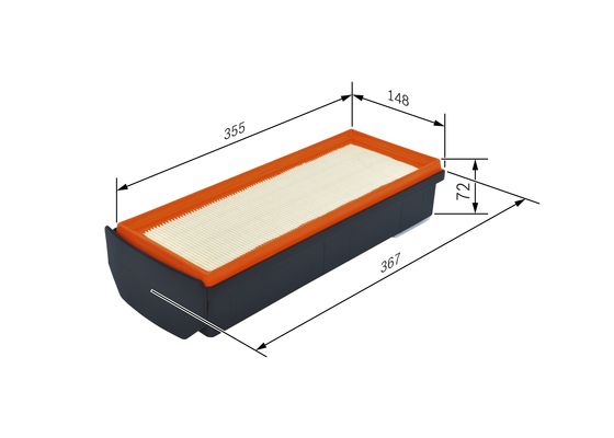 Luchtfilter Bosch F 026 400 409