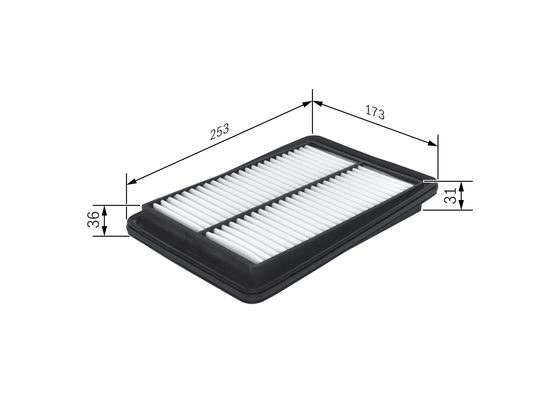 Luchtfilter Bosch F 026 400 465