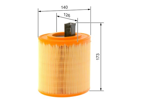 Luchtfilter Bosch F 026 400 467