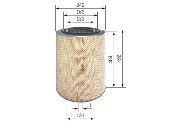 Luchtfilter Bosch F 026 400 487