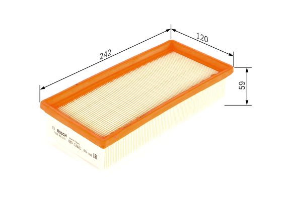 Luchtfilter Bosch F 026 400 510