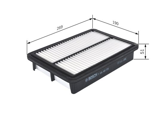 Luchtfilter Bosch F 026 400 530