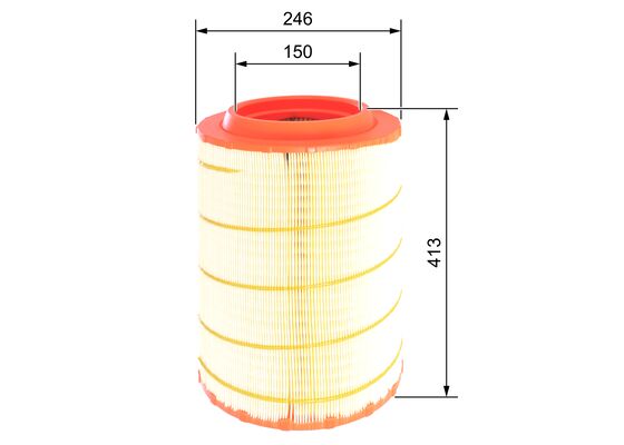 Luchtfilter Bosch F 026 400 588