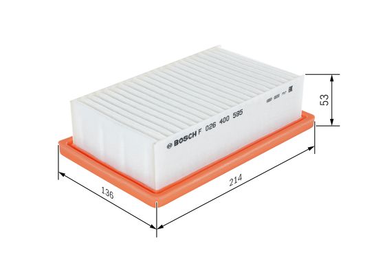 Luchtfilter Bosch F 026 400 595
