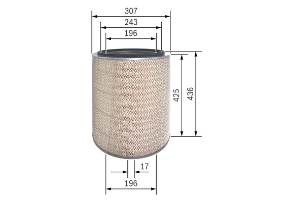 Luchtfilter Bosch F 026 400 604