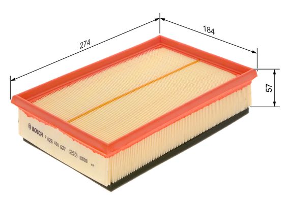 Luchtfilter Bosch F 026 400 627