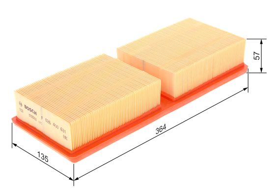 Luchtfilter Bosch F 026 400 631
