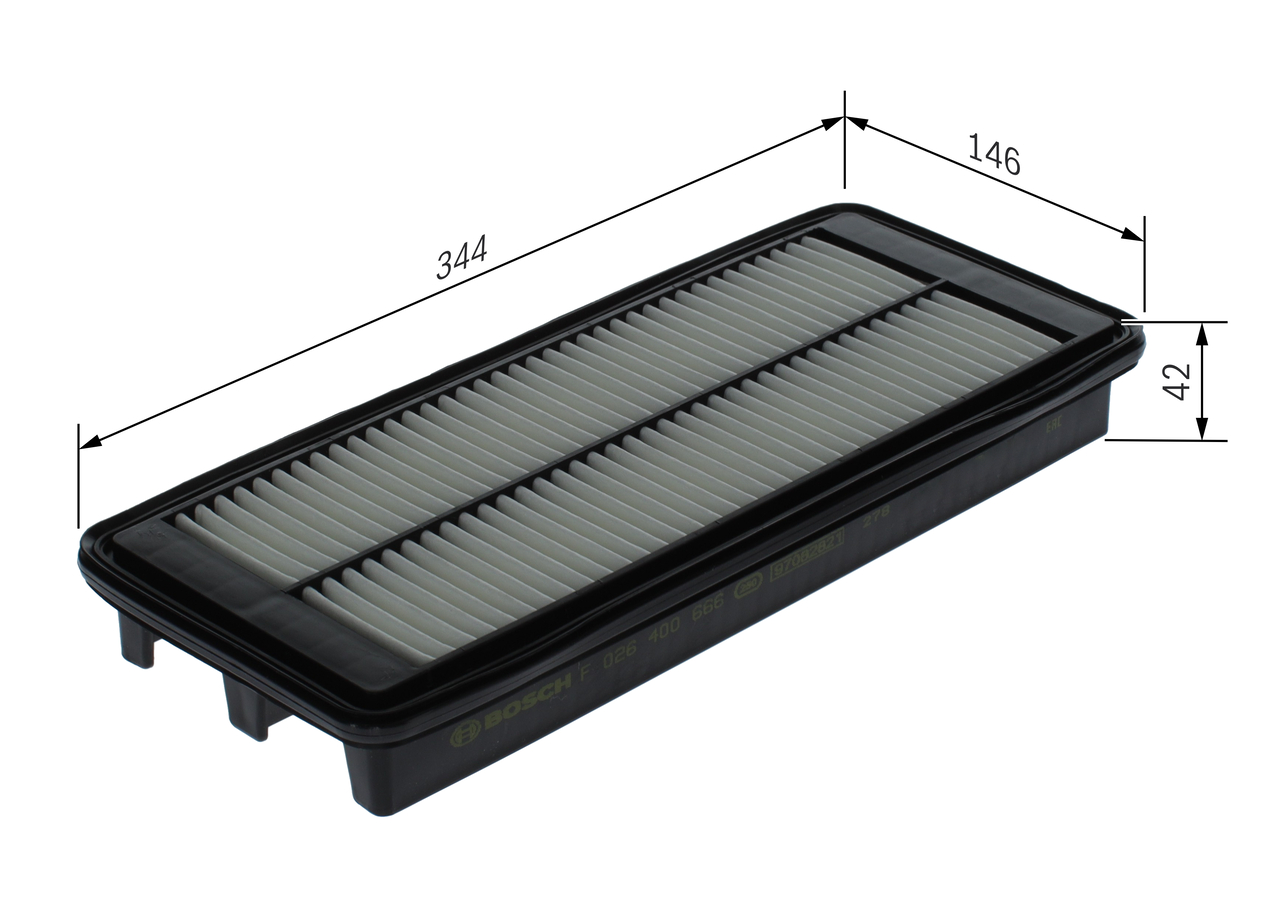 Luchtfilter Bosch F 026 400 666