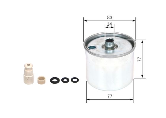 Brandstoffilter Bosch F 026 402 116