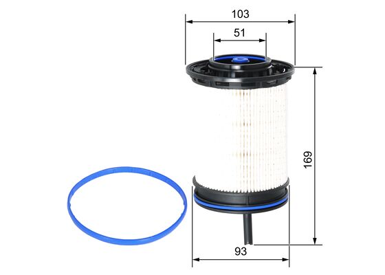 Brandstoffilter Bosch F 026 402 207