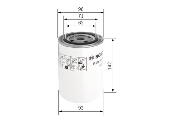 Koelmiddelfilter Bosch F 026 404 011