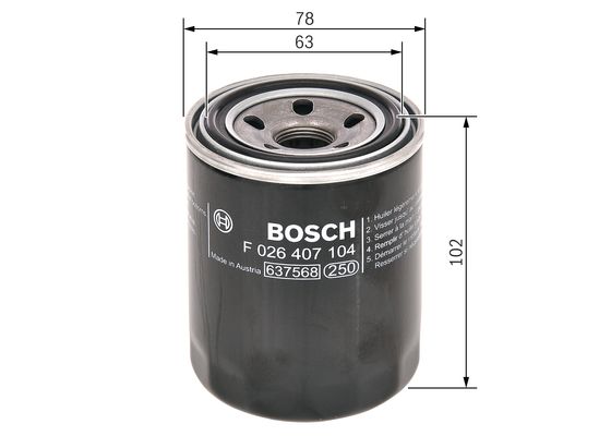 Oliefilter Bosch F 026 407 104