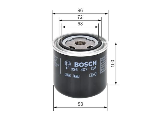 Oliefilter Bosch F 026 407 138