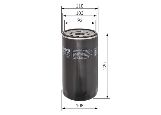 Oliefilter Bosch F 026 407 151