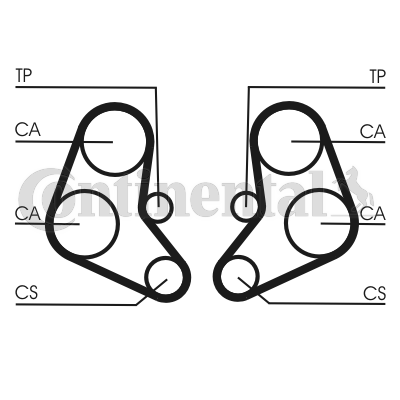 Distributieriem Contitech CT886