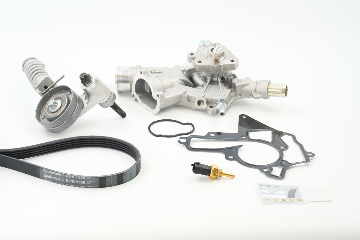 Poly V-riemen kit inclusief waterpomp Contitech 5PK1355WP2