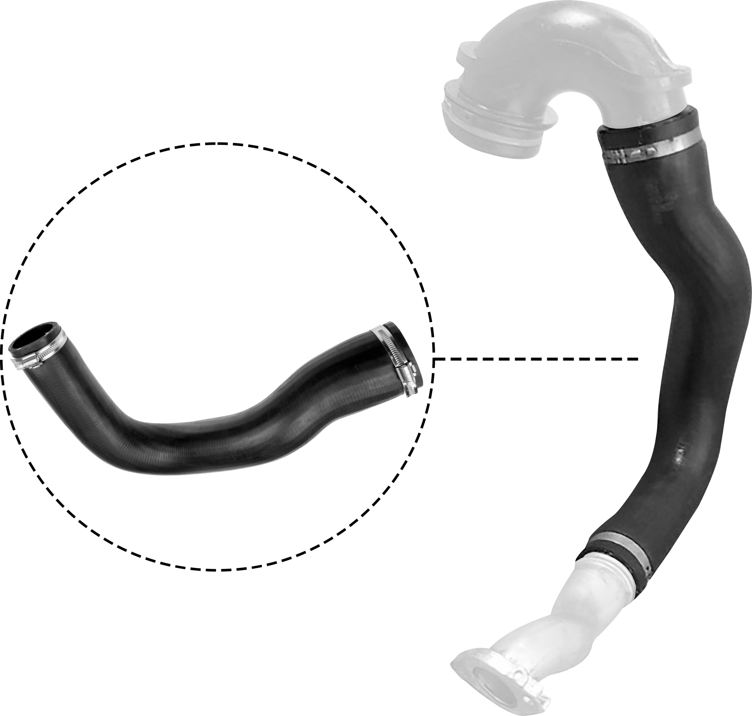 Laadlucht-/turboslang Gates 09-0168