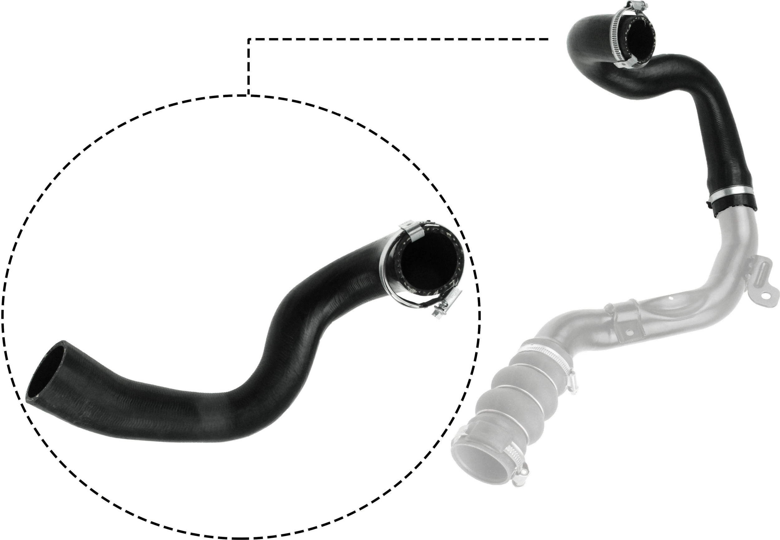 Laadlucht-/turboslang Gates 09-0628