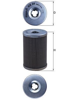 Hydrauliekfilter Knecht HX 34