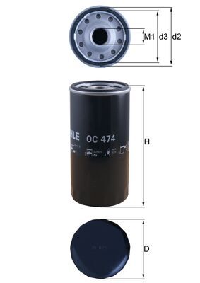 Oliefilter Knecht OC 474