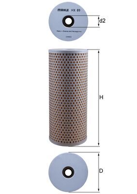 Hydrauliekfilter Knecht HX 89