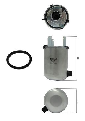 Brandstoffilter Knecht KL 1245D