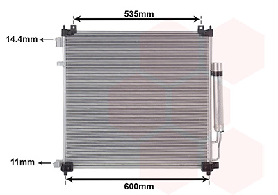 Condensor, airconditioning Van Wezel 02015708