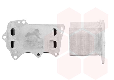 Oliekoeler, motorolie Van Wezel 06013738