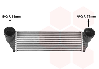 Intercooler, inlaatluchtkoeler Van Wezel 06014731