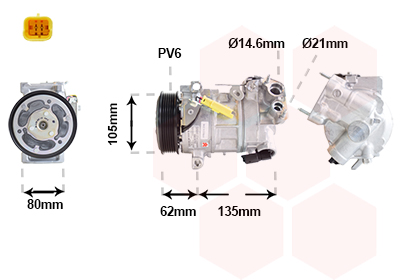 Airco compressor Van Wezel 0901K703