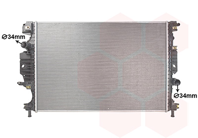 Radiateur Van Wezel 18012703