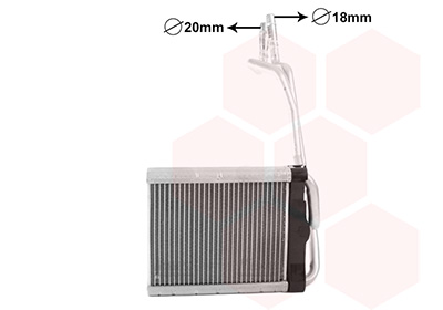 Kachelradiateur, interieurverwarming Van Wezel 18016706