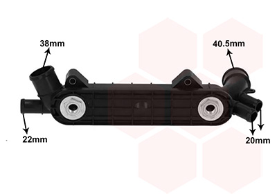 Oliekoeler, motorolie Van Wezel 37013724